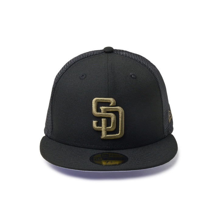 59FIFTY Trucker San Diego Padres MLB Hydrangea Black Fitted