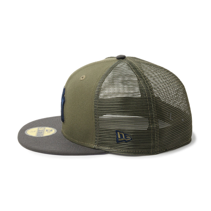 59FIFTY Trucker New York Yankees MLB Hydrangea Olive Fitted