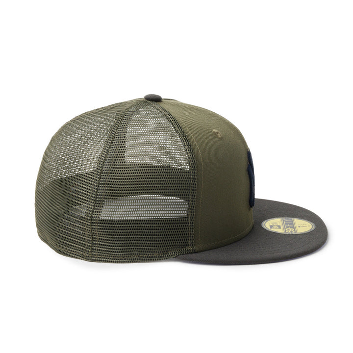 59FIFTY Trucker New York Yankees MLB Hydrangea Olive Fitted