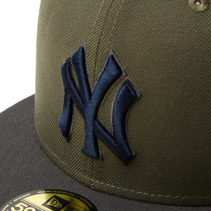 59FIFTY Trucker New York Yankees MLB Hydrangea Olive Fitted