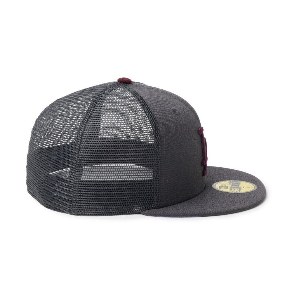 59FIFTY Trucker Los Angeles Dodgers MLB Hydrangea Gray Fitted