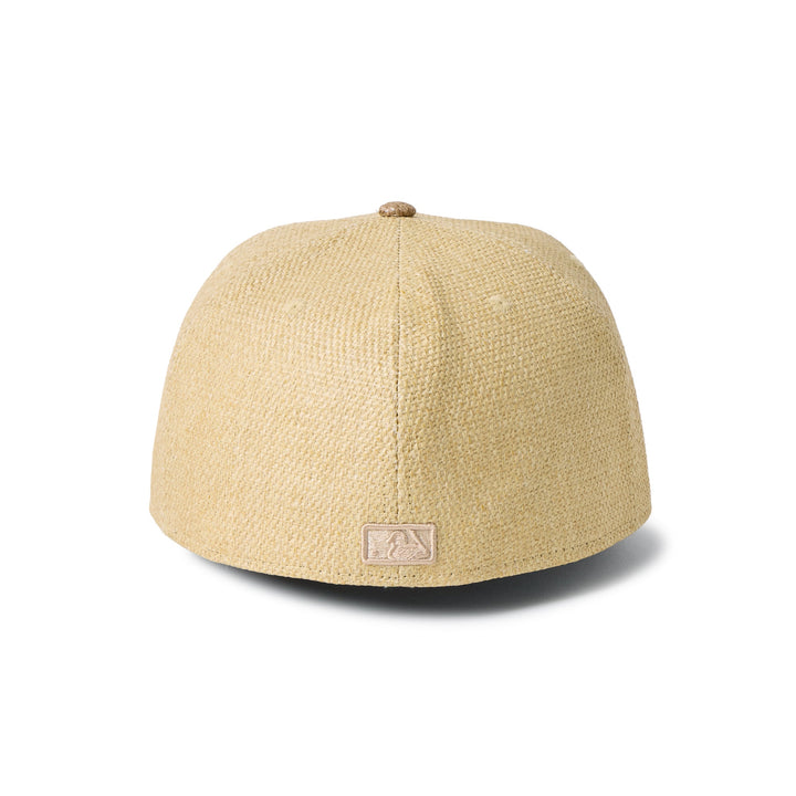 59FIFTY New York Yankees Paper Straw 2-Tone Khaki Visor Natural Fitted