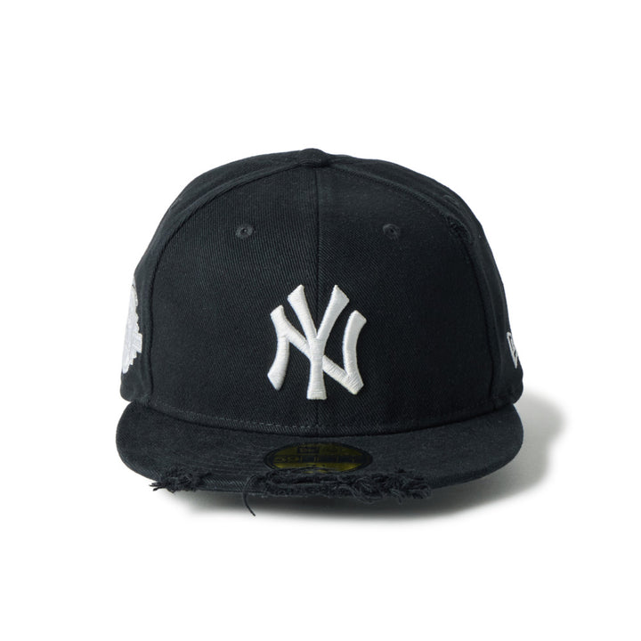 59FIFTY New York Yankees Damaged Twill Black Fitted