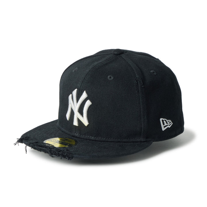 59FIFTY New York Yankees Damaged Twill Black Fitted