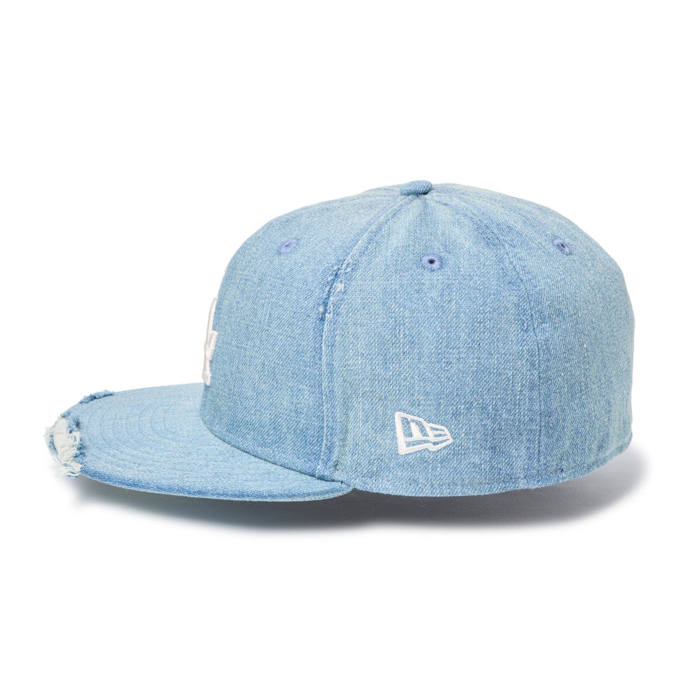 59FIFTY Los Angeles Dodgers Damaged Washed Denim Fitted