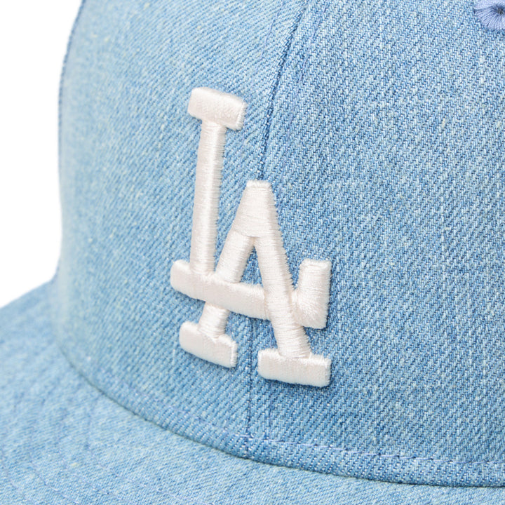 59FIFTY Los Angeles Dodgers Damaged Washed Denim Fitted