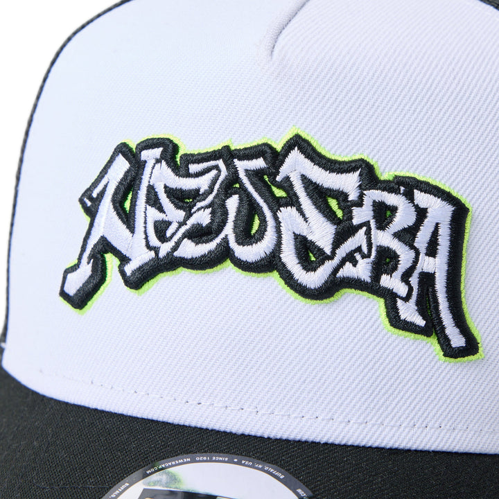 9FORTY A-Frame Trucker Wall Art White Black Snapback