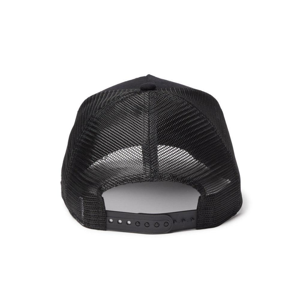 9FORTY A-Frame Trucker New York Yankees Damaged Twill Black Snapback