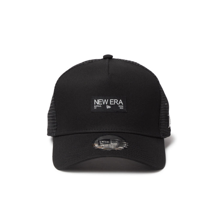 9FORTY A-Frame Trucker Metal Flag Black Silver Snapback