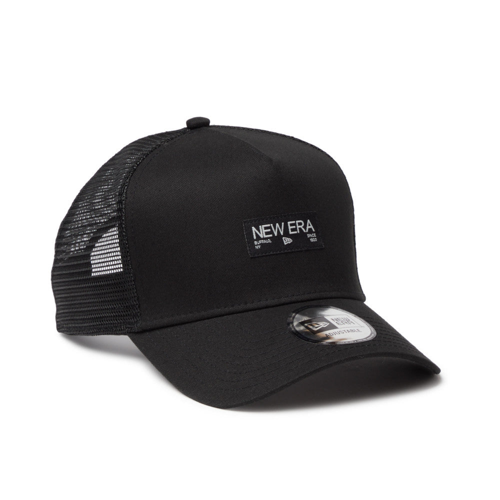 9FORTY A-Frame Trucker Metal Flag Black Silver Snapback