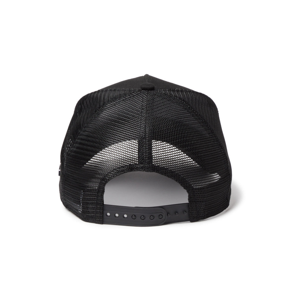 9FORTY A-Frame Trucker Metal Flag Black Silver Snapback
