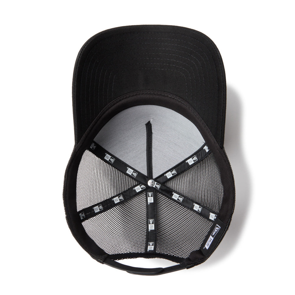 9FORTY A-Frame Trucker Metal Flag Black Silver Snapback