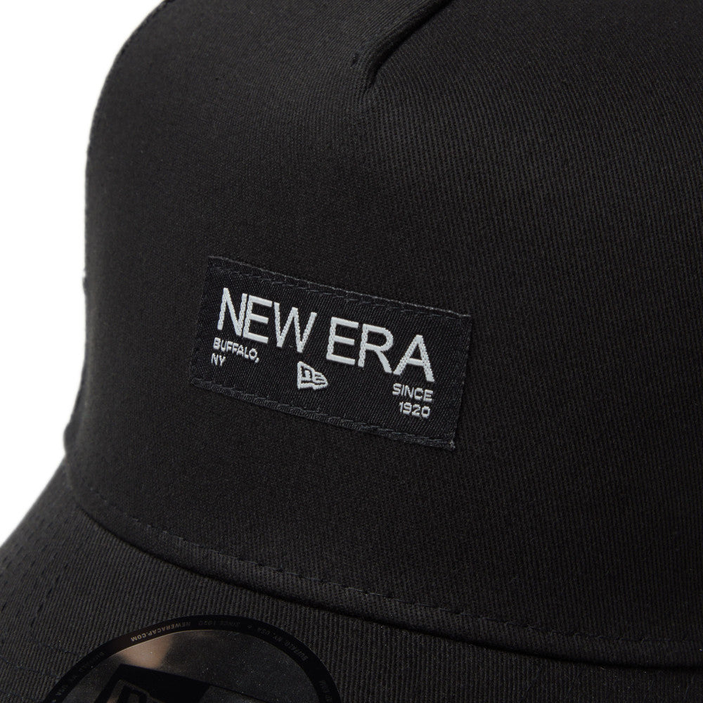 9FORTY A-Frame Trucker Metal Flag Black Silver Snapback