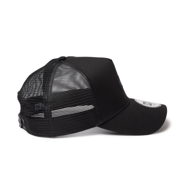 9FORTY A-Frame Trucker Metal Flag Black Gold Snapback