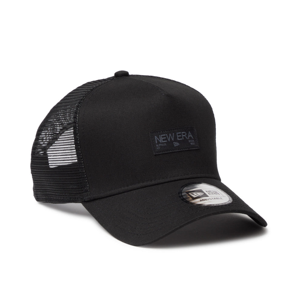 9FORTY A-Frame Trucker Metal Flag Black Gold Snapback