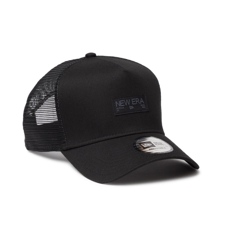 9FORTY A-Frame Trucker Metal Flag Black Gold Snapback