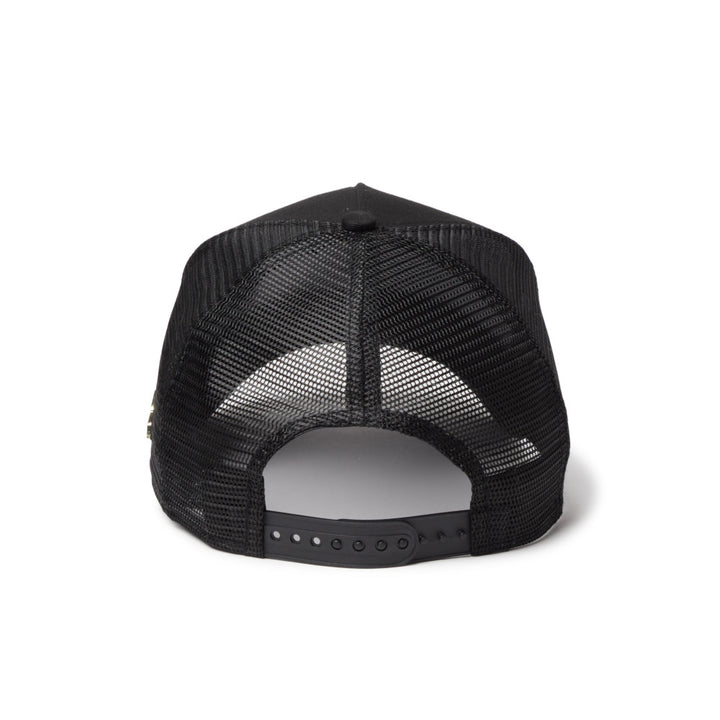 9FORTY A-Frame Trucker Metal Flag Black Gold Snapback