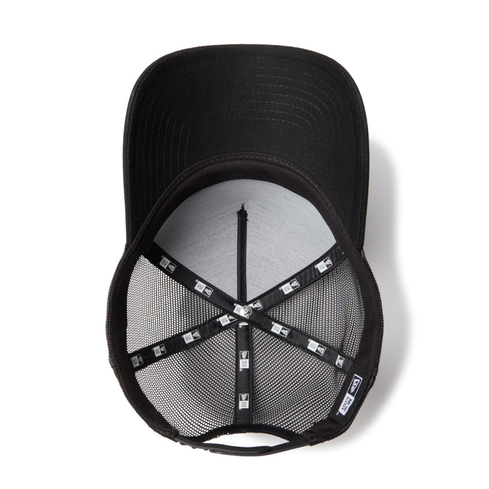 9FORTY A-Frame Trucker Metal Flag Black Gold Snapback