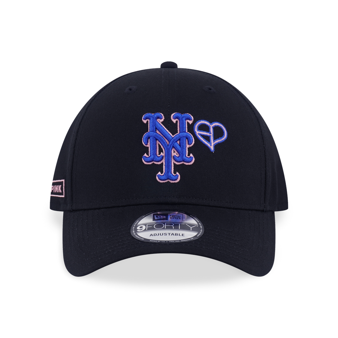 9FORTY New York Mets New Era x MLB x BLACKPINK Black Snapback