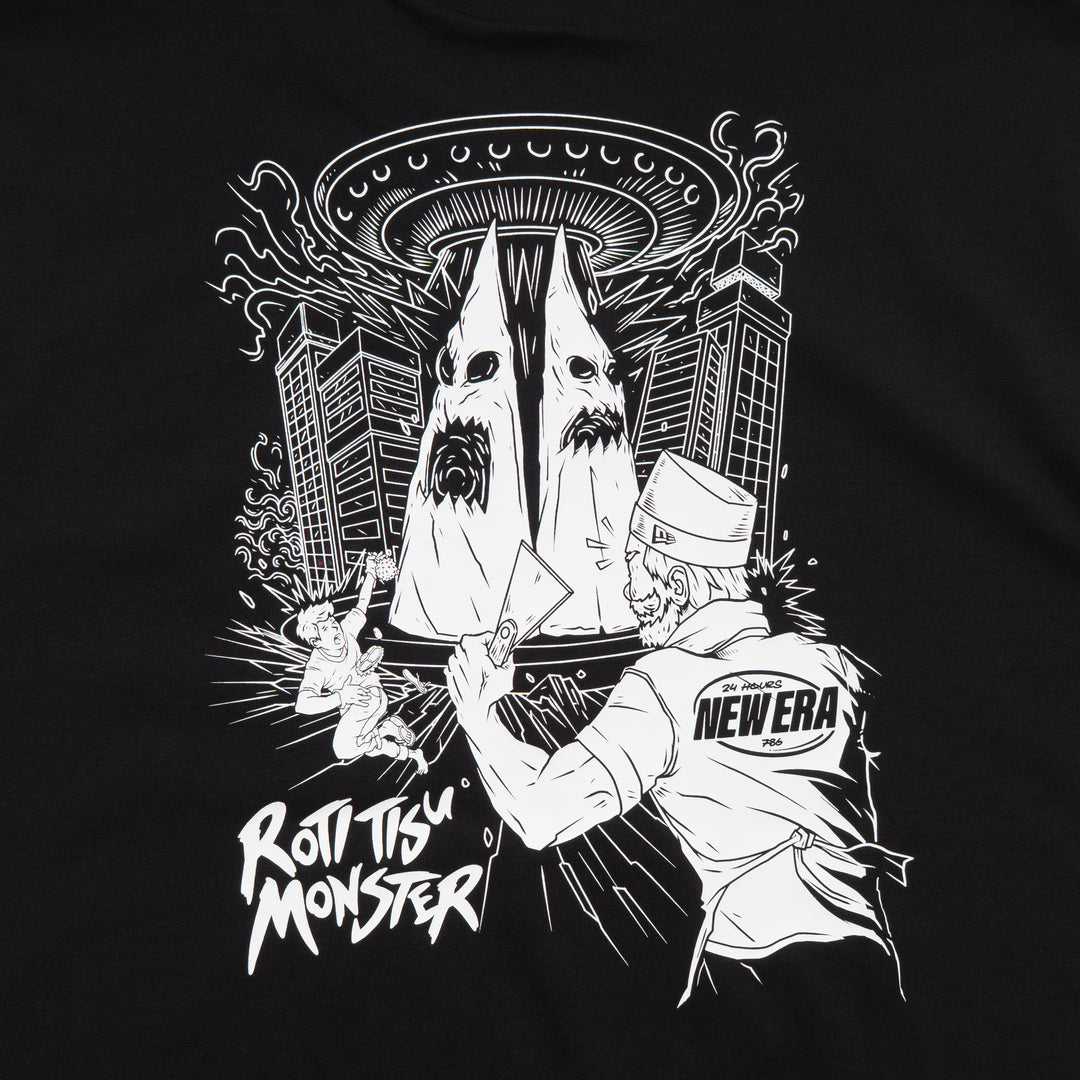 New Era The Mamak Roti Tisu Monster Black Short Sleeve T-Shirt