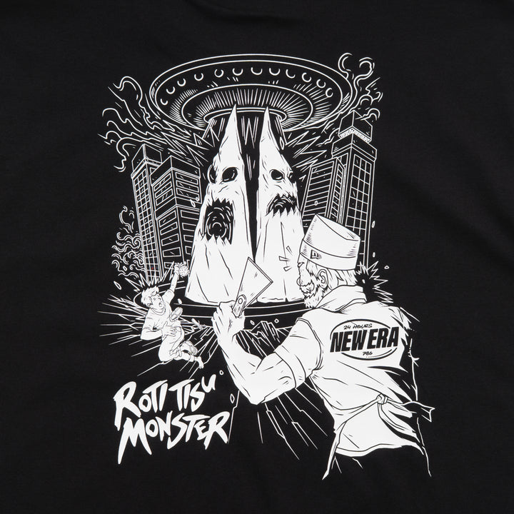 New Era The Mamak Roti Tisu Monster Black Short Sleeve T-Shirt