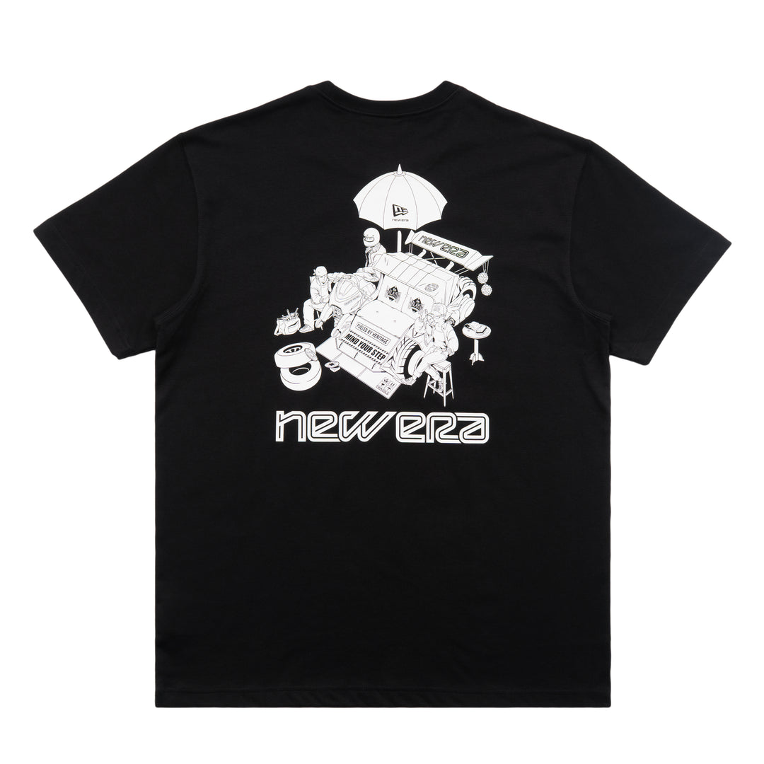 New Era Motorsports Black Short Sleeve T-Shirt