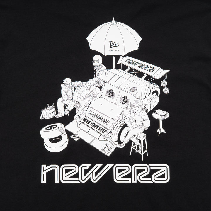 New Era Motorsports Black Short Sleeve T-Shirt