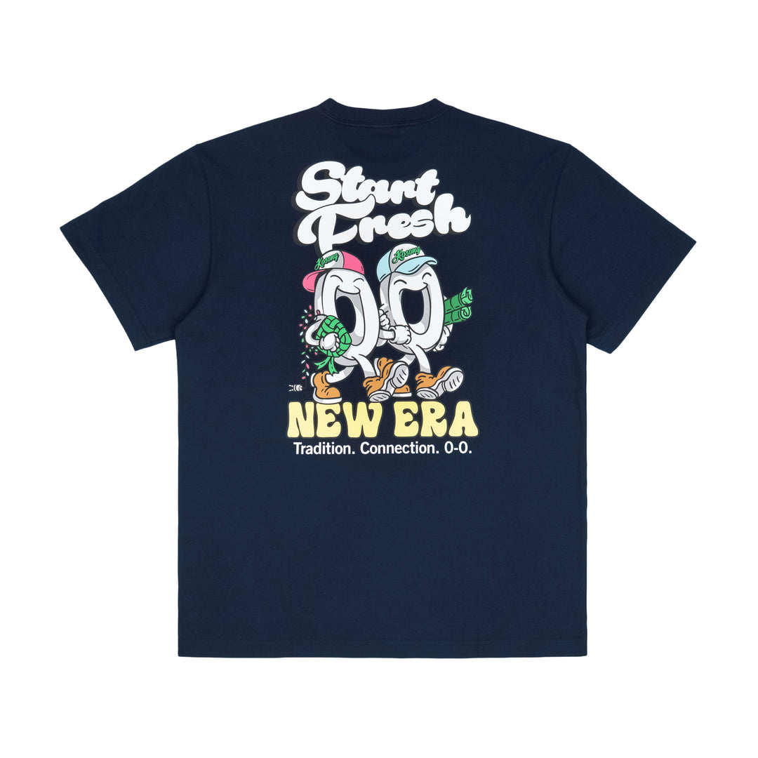 New Era Raya Kosong-Kosong Blue Short Sleeve T-Shirt