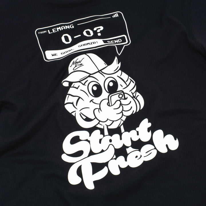 New Era Raya Start Fresh Black Short Sleeve T-Shirt