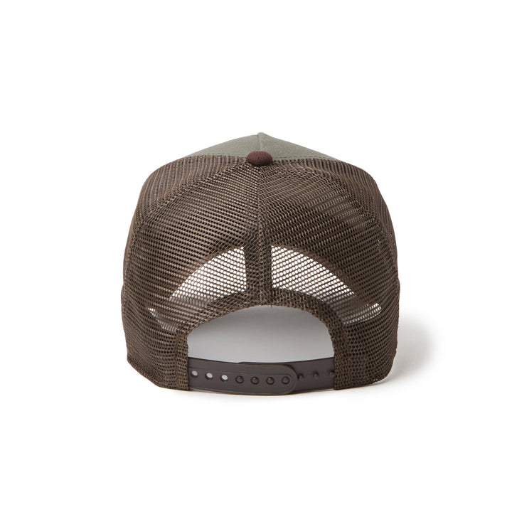 9FORTY A-Frame Trucker Duck Cork Patch 2-Tone Burntwood Visor Moss Snapback