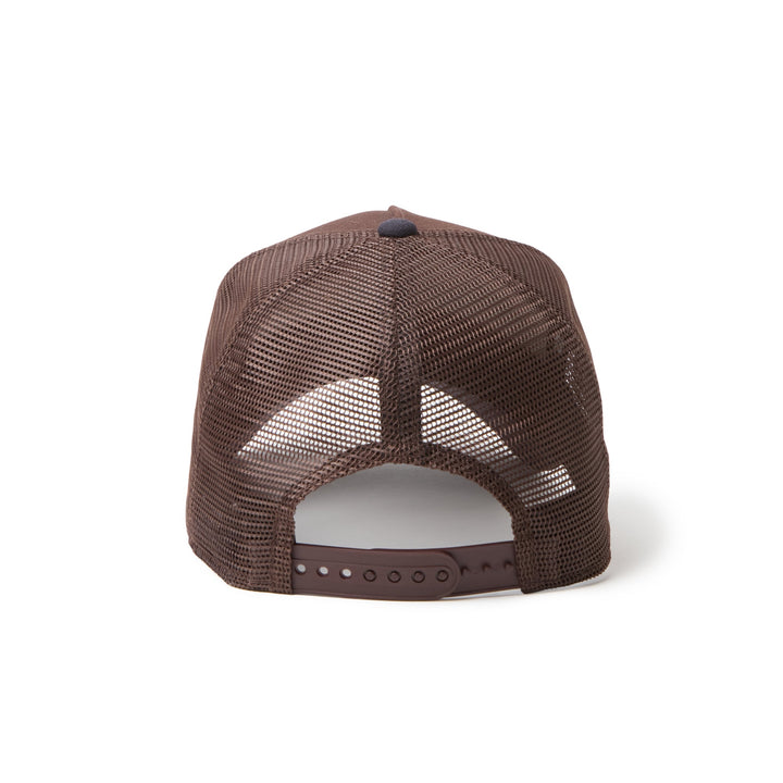 9FORTY A-Frame Trucker Duck Cork Patch 2-Tone Burntwood Visor Navy Snapback