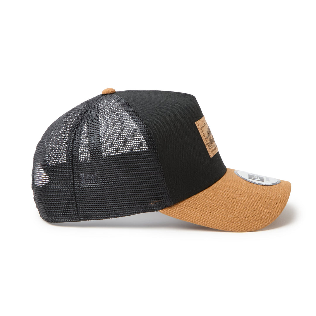 9FORTY A-Frame Trucker Duck Cork Patch 2-Tone Light Bronze Visor Black Snapback