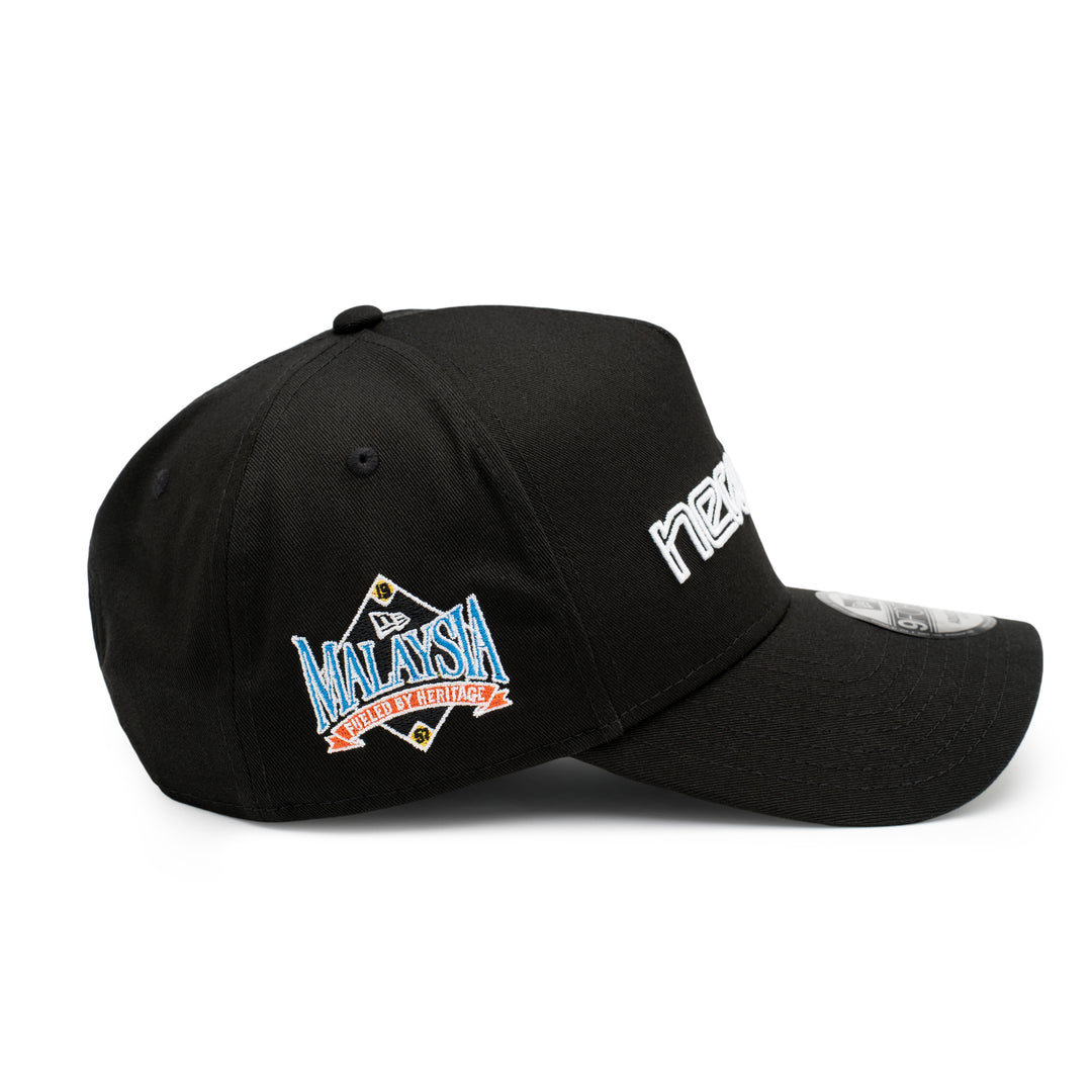 9FORTY A-Frame New Era Motorsports Logo Black Snapback