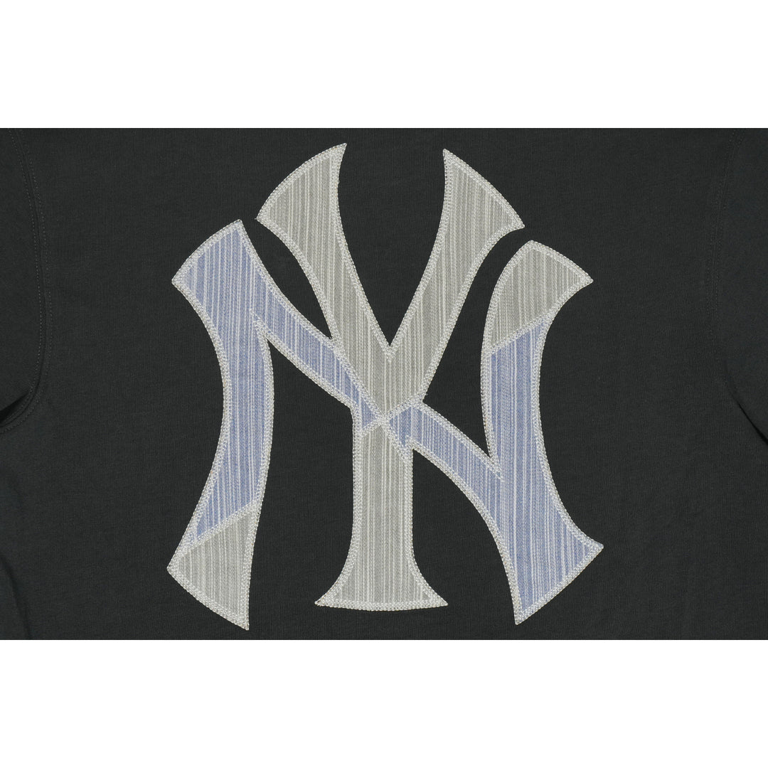 New York Yankees MLB Patchwork Steel Clouds Gray Short Sleeve T-Shirt