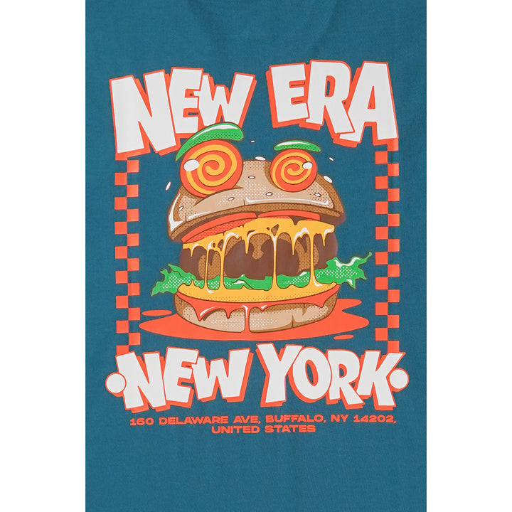 New Era Foodie Cadet Short Sleeve Blue T-Shirt