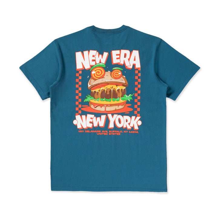 New Era Foodie Cadet Short Sleeve Blue T-Shirt