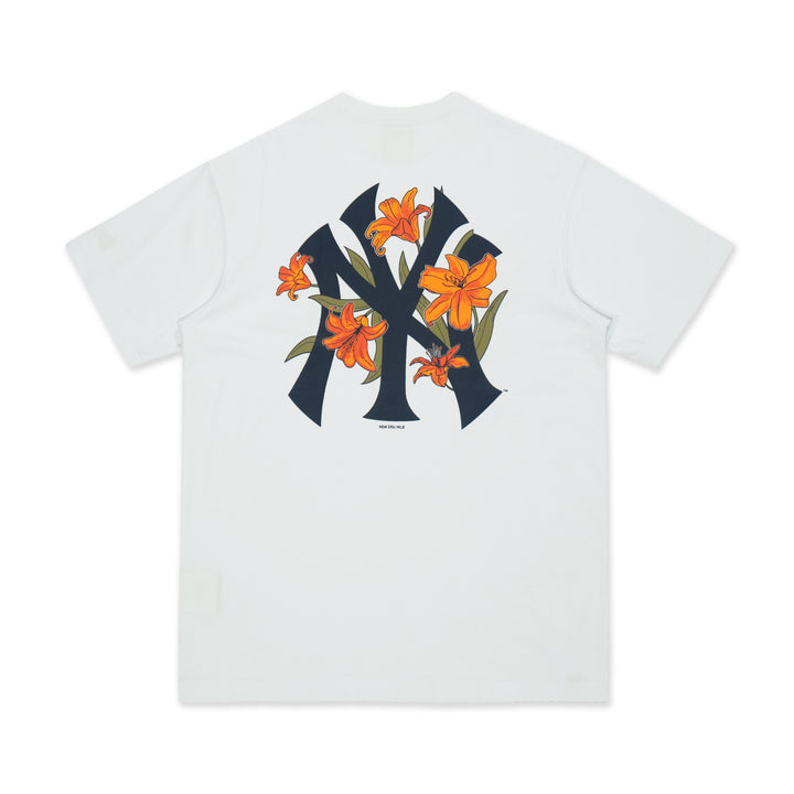 New York Yankees Floral White Short Sleeve T-Shirt