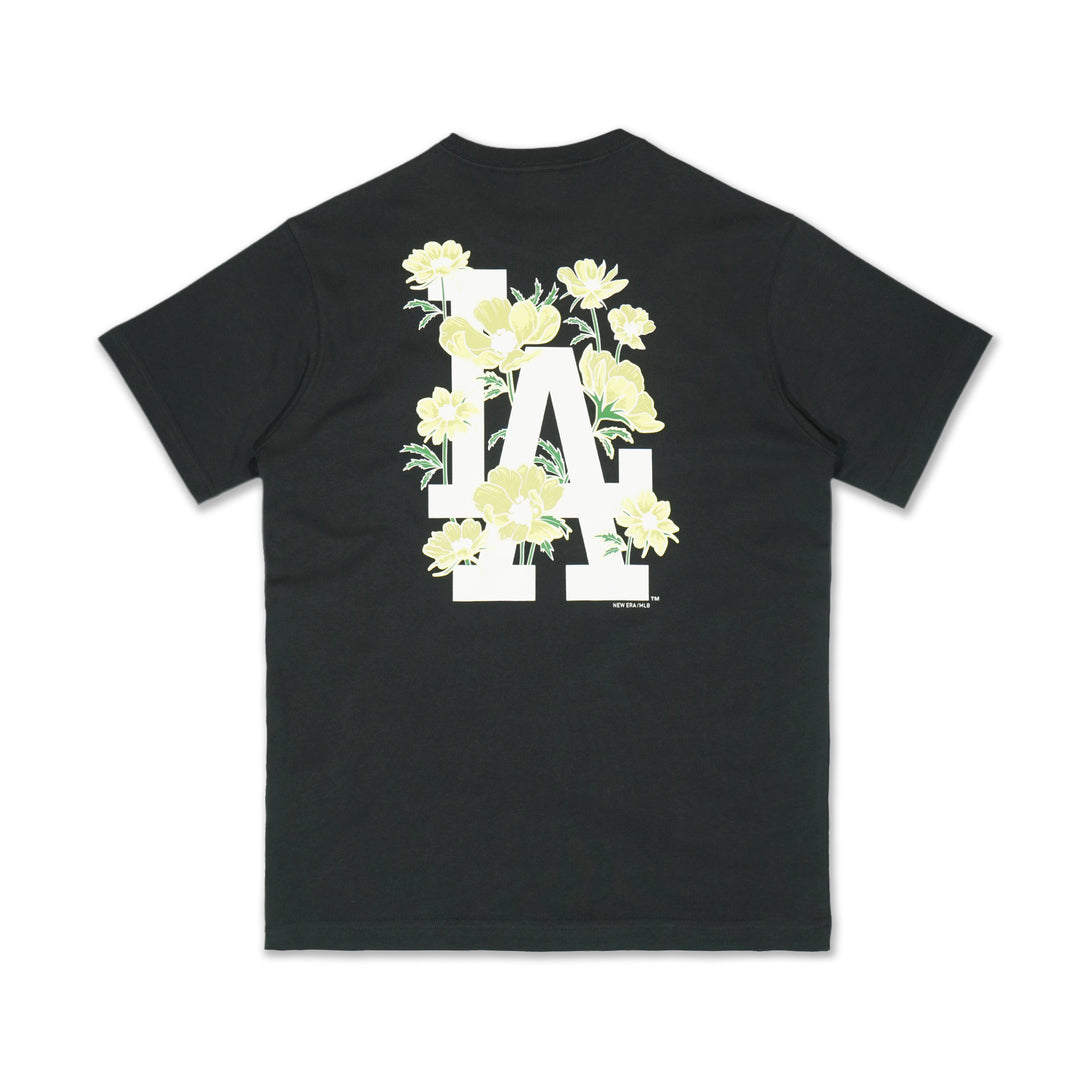 Los Angeles Dodgers Floral Steel Clouds Short Sleeve T-Shirt