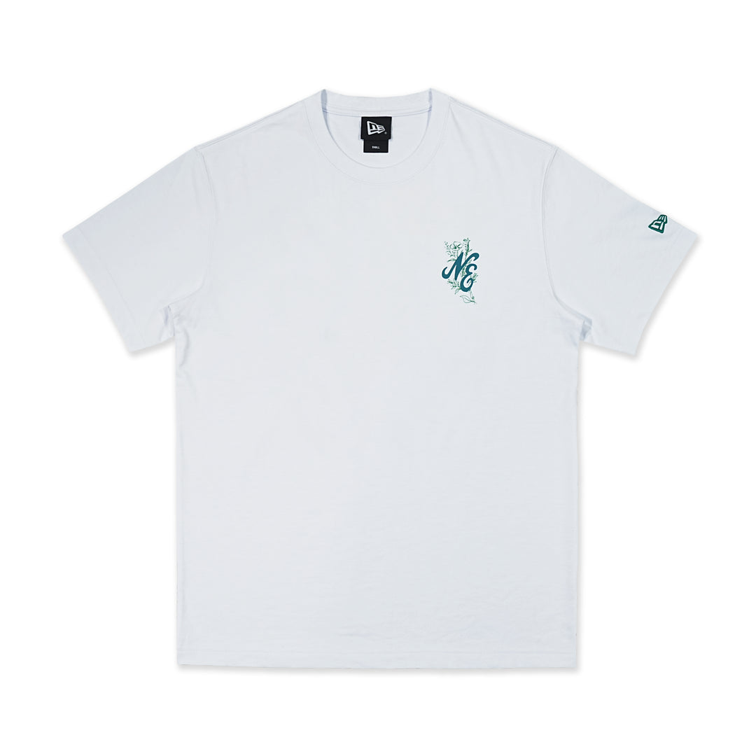 New Era Assorted Graphic White Blue Short Sleeve T-Shirt