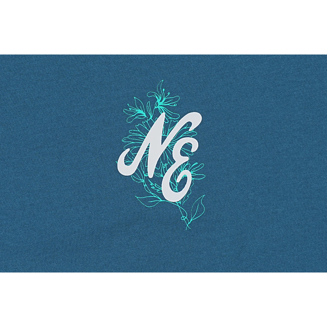 New Era Assorted Graphic Cadet Blue Short Sleeve T-Shirt