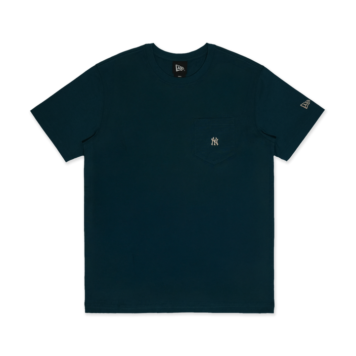 New York Yankees Color Era Pocket Cadet Blue Short Sleeve T-Shirt