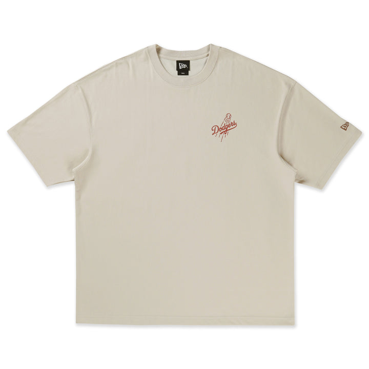 Los Angeles Dodgers Sugary Twist Oversized Short Sleeve Vintage Stone T-Shirt
