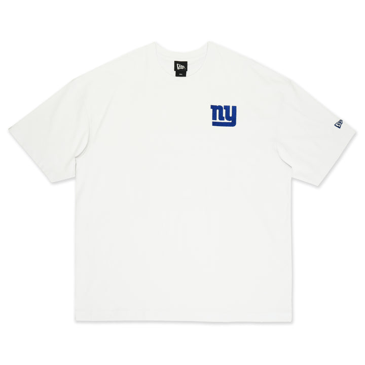 New York Giants NFL Restro White Oversized Short Sleeve T-Shirt