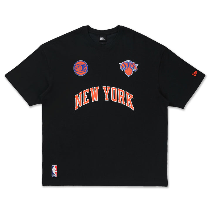 New York Knicks New Era Fan Fam Black Oversized Short Sleeve T-Shirt