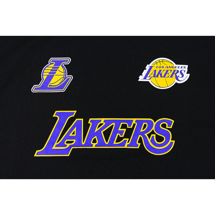 Los Angeles Lakers New Era Fan Fam Black Oversized Short Sleeve T-Shirt