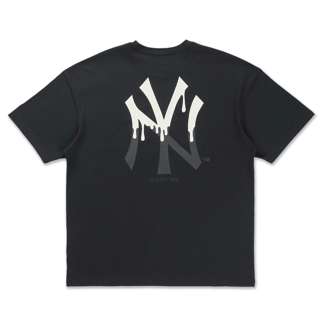 New York Yankees Glow in the Dark Black Oversized Short Sleeve T-Shirt