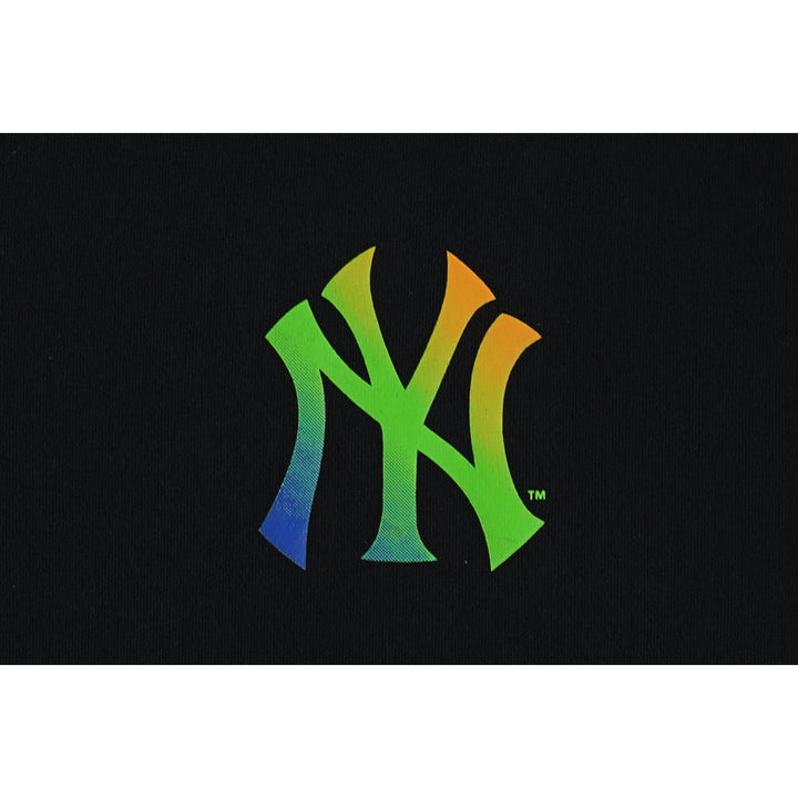 New York Yankees Assorted Graphic Black Oversized Short Sleeve T-Shirt