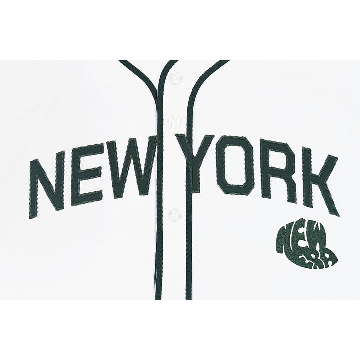 New Era New York White Short Sleeve Baseball Jersey
