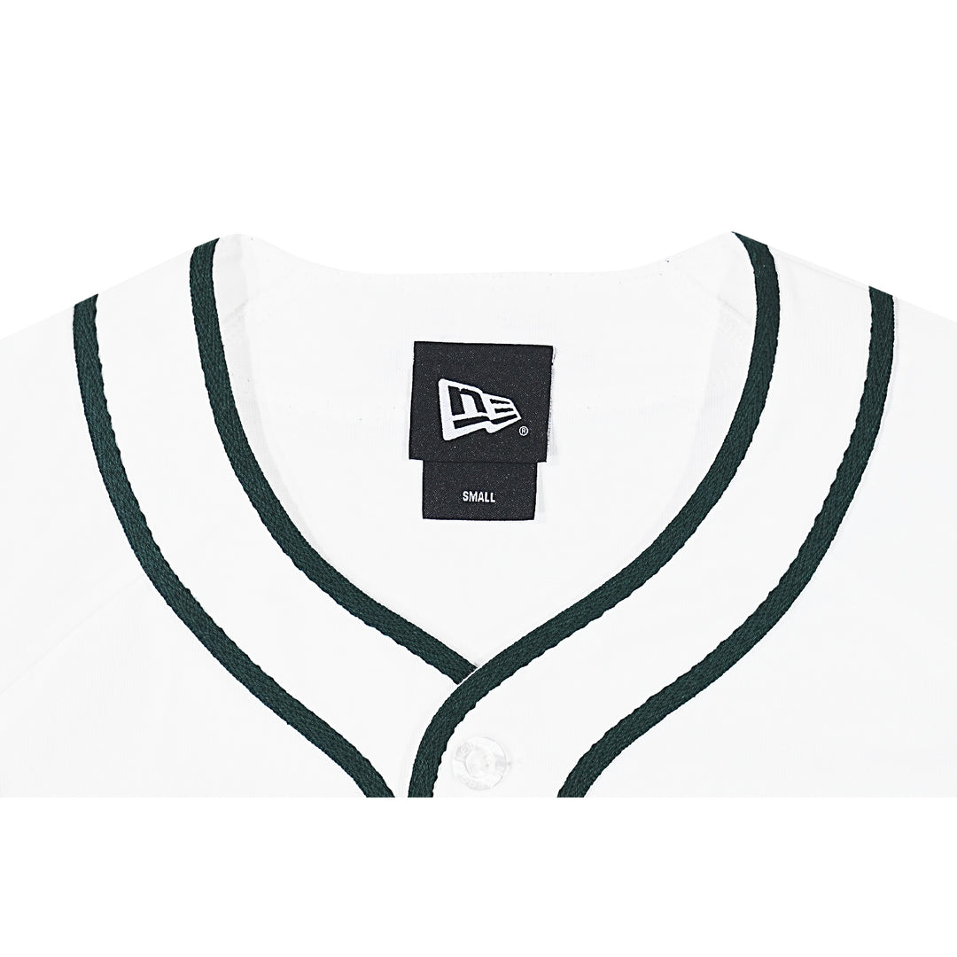 New Era New York White Short Sleeve Baseball Jersey