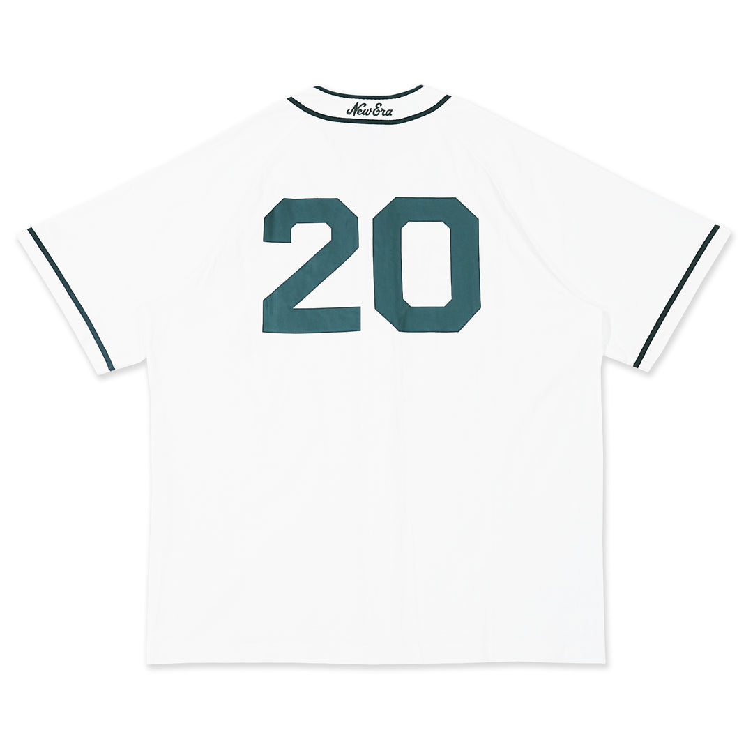 New Era New York White Short Sleeve Baseball Jersey